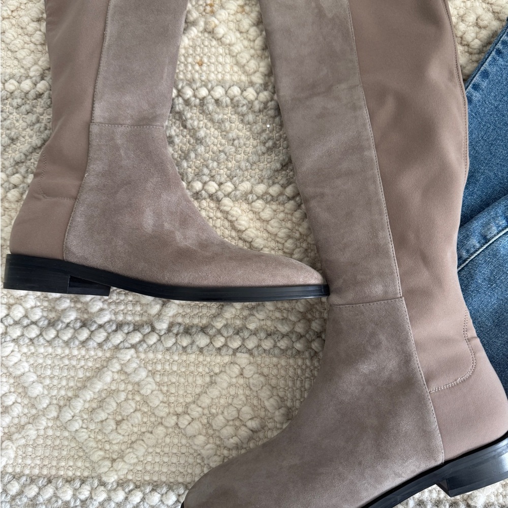 Stuart Weizman Over the Suede Knee-High Boots - Picture 9 of 15